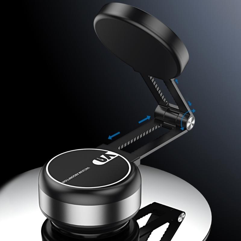 Vehicle Phone Mount Rack Bracket Electric Suction with Vacuum Attachment 360 Degree Rotation for Safe Driving Experience