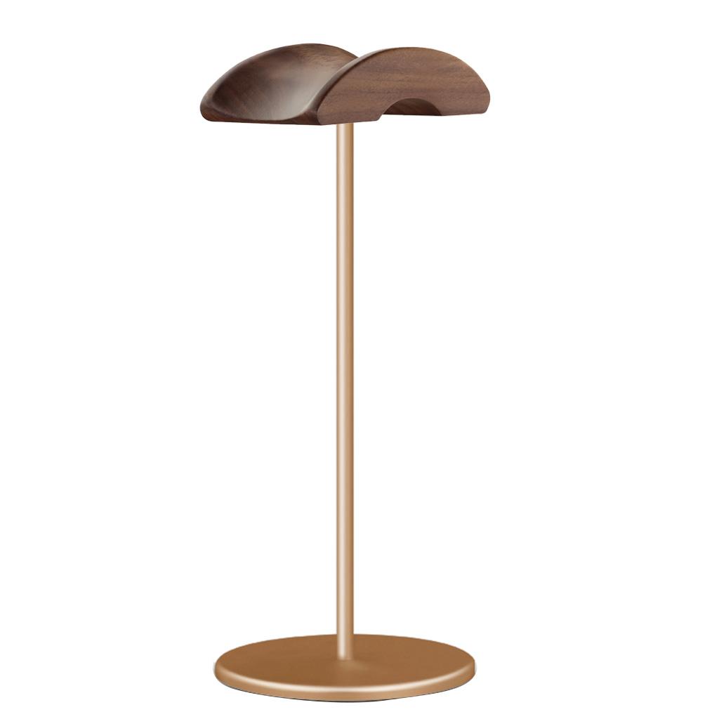 Classic Wooden Headphone Headset Stand Earphone Holder Walnut Hanger Headset Display for All Headphone Size