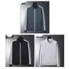 ROMON Men's Sport Stand-Collar Striped Jacket