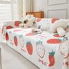 Eisseide Sofabezug Stoff Sommer Sommer Cartoon Niedlich Sofa Handtuch All-Inclusive Universal Leder Sofabezug Vollbezug Decke