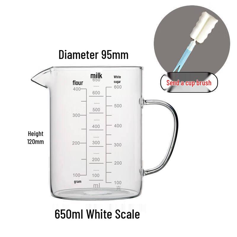ZISIZ Glass Measuring Cup with Scale