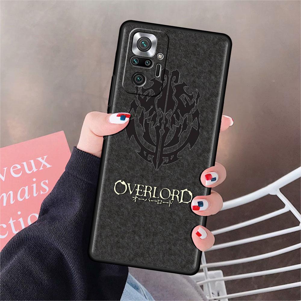 

Чехол для телефона Overlord с черепом аниме для Xiaomi Redmi Note 10 9 Pro 11 10S 9S K40 9A 9C 9T 8 8T 7 10C, силиконовый чехол, черный мягкий чехол Redmi Note 7