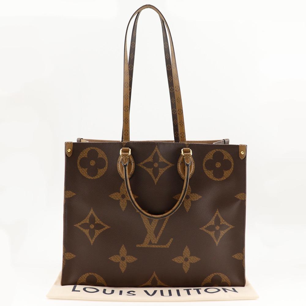 Louis Vuitton Unterwegs GM Tragetasche M45320 Monogram Giant 2WAY Schulter Braun Monogram Canvas/Monogram Reverse Damen Gebraucht