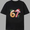 Lustiges 67 Digitales T-Shirt 6-7 Aufdruck Lässiges Kurzarm-Rundhals-T-Shirt Geeignet für Weihnachten Tägliche Kleidung - Humorvolles Sechs Sieben Design