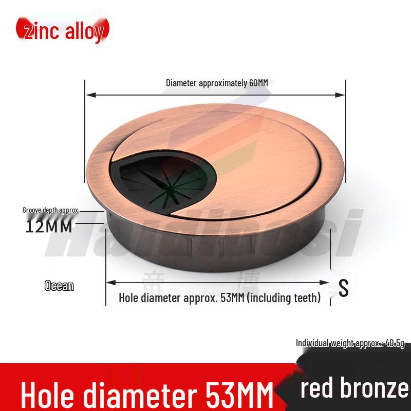 Desktop Cable Management Grommet Cover – Round Hole Sealing & Decoration