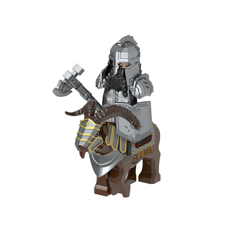 Das Wildschwein Ziegenmontur Tiere Filmmonster Zwergenkrieger Eisener Fuß Däne Anführer der Zwerge Bausteine Spielzeug Für Kinder