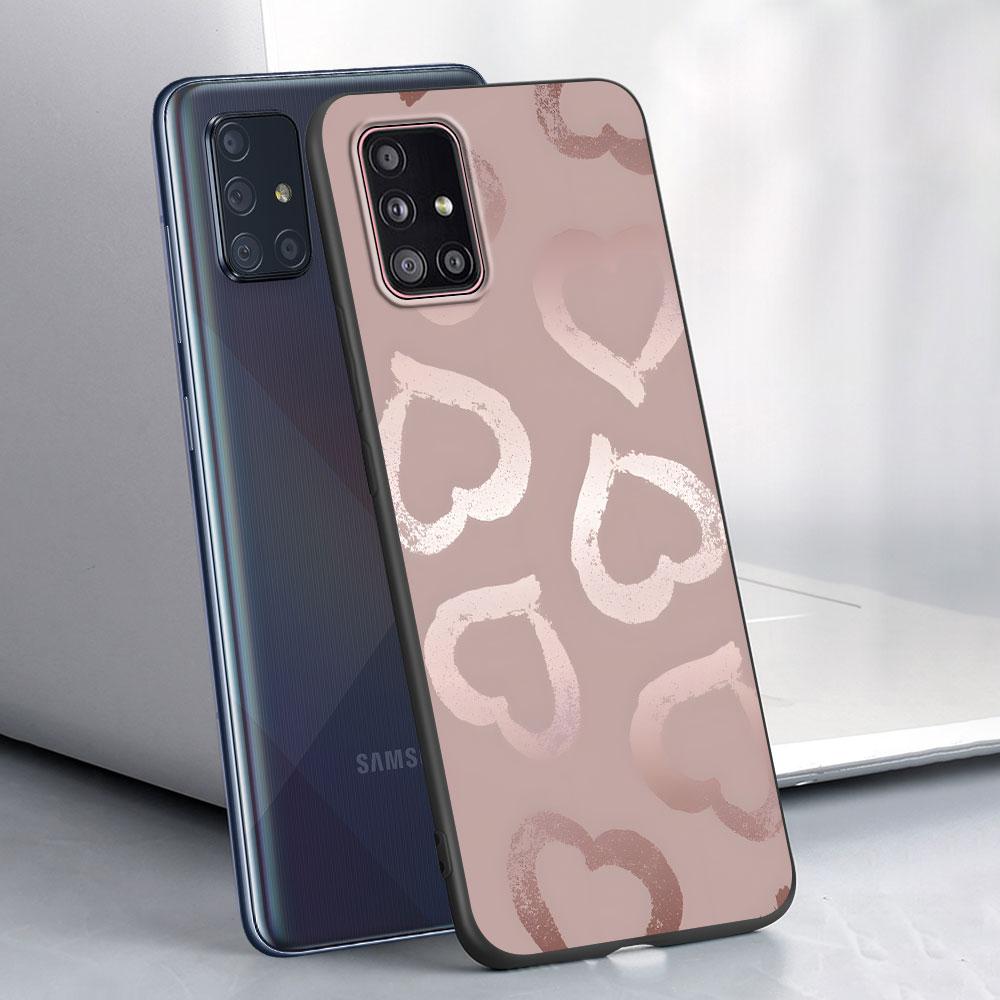 Etui w stylu różowego złota dla Samsunga Galaxy A54 A53 A32 A52s A12 A21s A51 A22 A31 A52 A72 A11 A14 A02s A23 TPU Pokrowiec na telefon