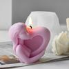 Creative Heart in Hand Silicone Candle Mold Wedding Decoration Candle Molds Silicone Texture for Projects and Candle