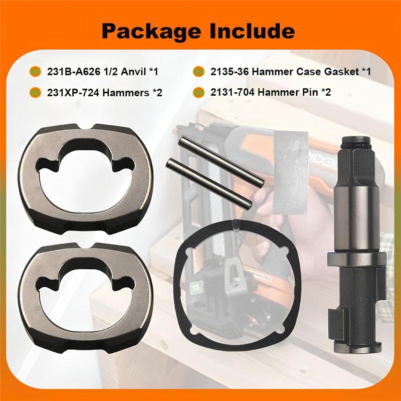 ABUL-2135-THK1 Pneumatic Impact Wrench Hammer Kit For Ingersoll-Rand 2135Ti 2135Qti Replacement Part