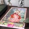 1pc Princess Pattern Area Rug Soft Flannel Floor Mat for Living Room,Office,Bedroom and Carpet,Sofa Coffee Table Floor Mat