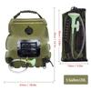 1PCS 20L Outdoor Camping Shower Bag Solar Heated Portable Bathing Bag Use Durable PVC Quick Heat-Up Outdoor Bath Water Bag