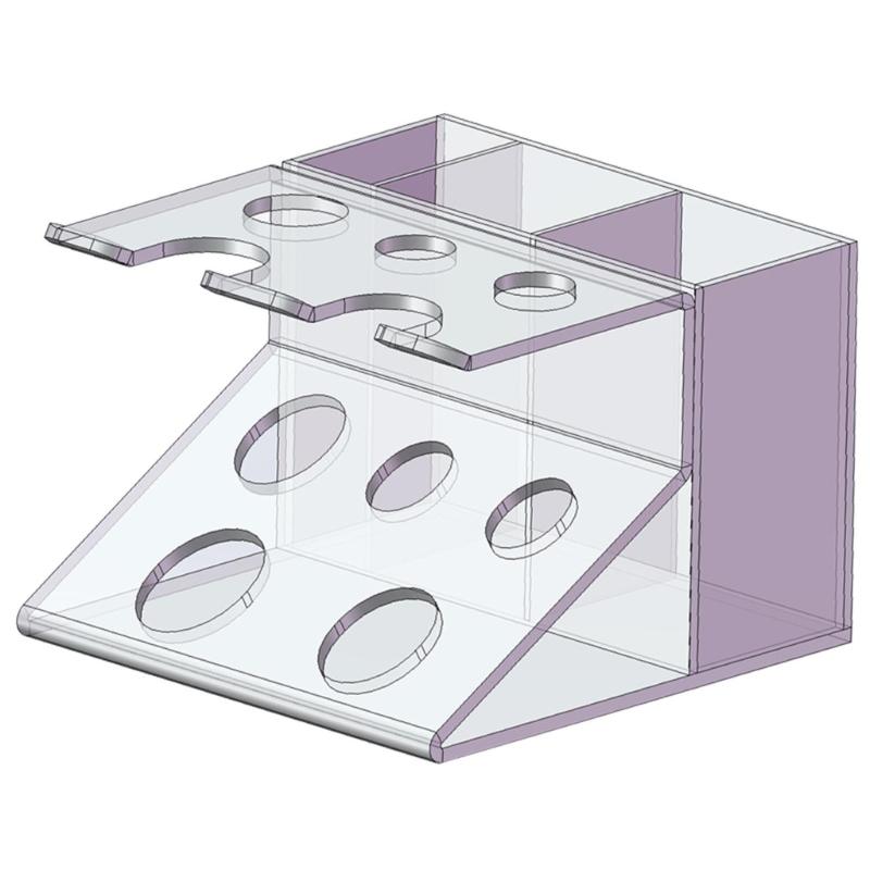 Shaver Holder Makeup Storage Organizers Acrylic Brush Holder Makeup Storage Box Makeup Brush Holder Bathroom Organizers прозрачный