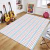 Brown Striped Large Area Rug Modern Soft Floor Mat for Living Room Bedroom Carpet for Coffee Table and Bedside