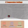 12V USB Heated Car Seat Pillow with Non Slip Design Three Temperature Settings for Targeted Back and Hip Warmth
