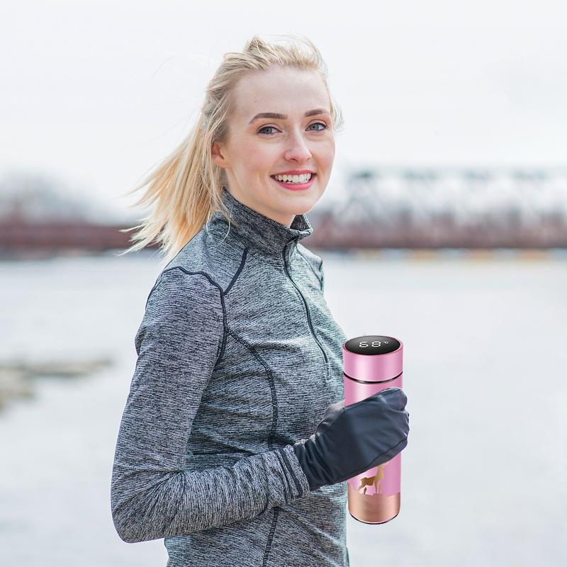 Cute Intelligent Temperature Display Stainless Steel Thermos Insulation Cup Coffee Cup Vacuum Bottle Smart Water Bottle