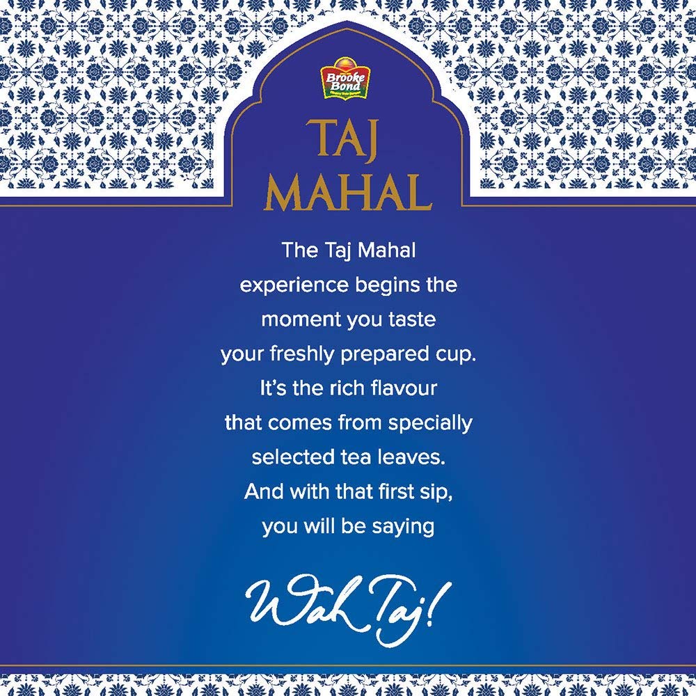 Taj Mahal Tea 1 Kg Pack|Rich and Flavourful Chai - Premium Leaf Tea