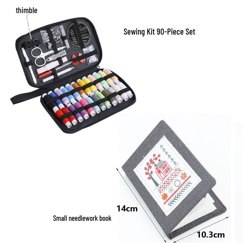 Portable Needle and Thread Kit - Home DIY Sewing Tool Set, Household Sewing Box