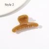HFYJ Hollow Small Size 4cm Square Hair Claws Acrylic Jelly Color Hairpin Shark Crab Hair Clip Claw Hair Accessories for Women