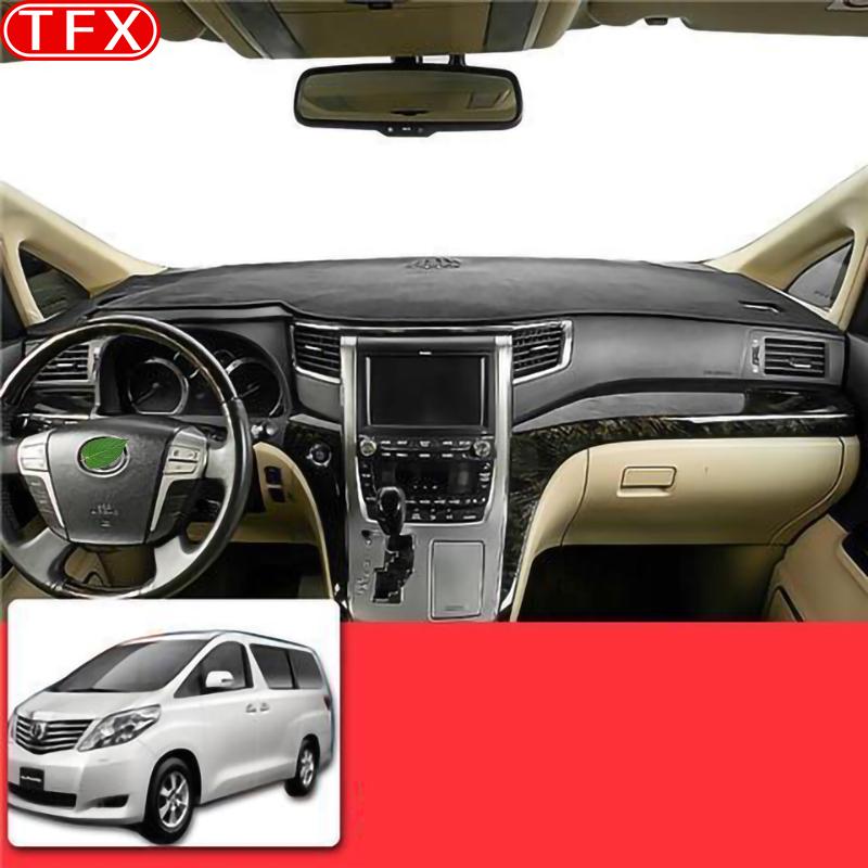 For Toyota Alphard Vellfire 20 AH20 30 AH30 2008- Car Anti-Slip Mat Dashboard Dash Cover Pad Sunshade Dashmat Protect Carpet