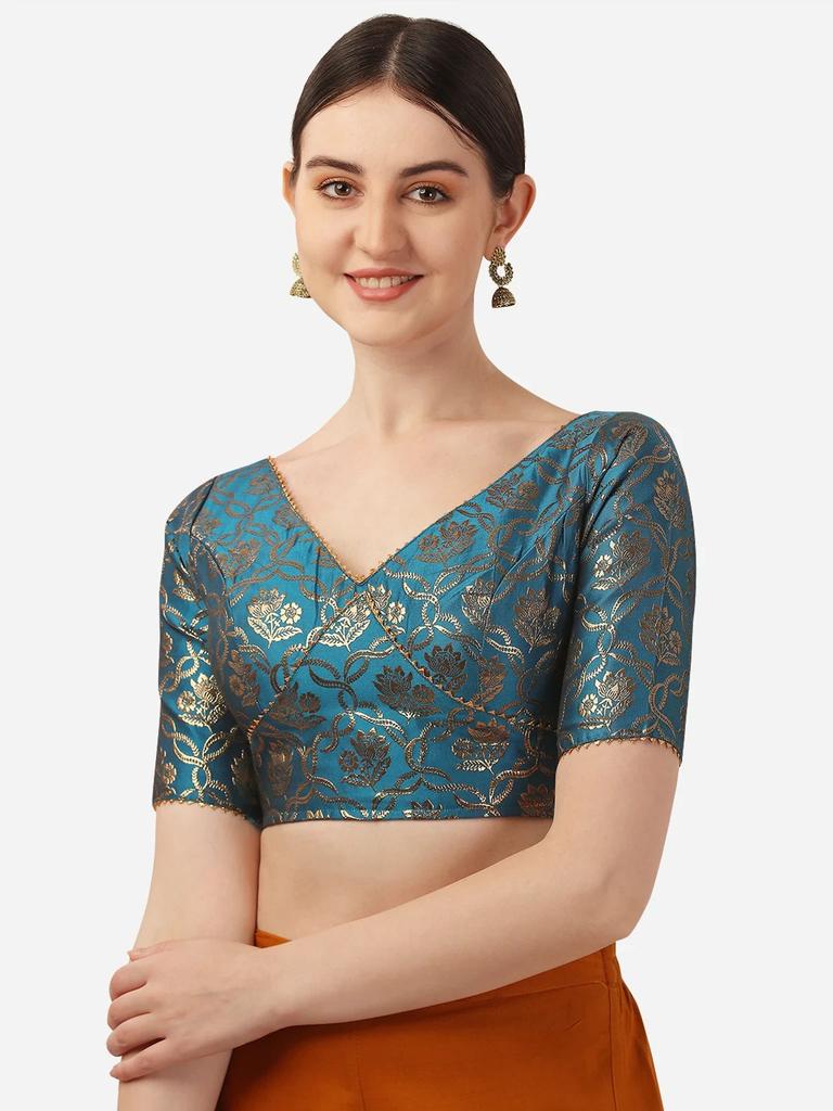 Indian Wedding Party Wear Designer Blouse Beautiful Women's Stitched Choli Dress