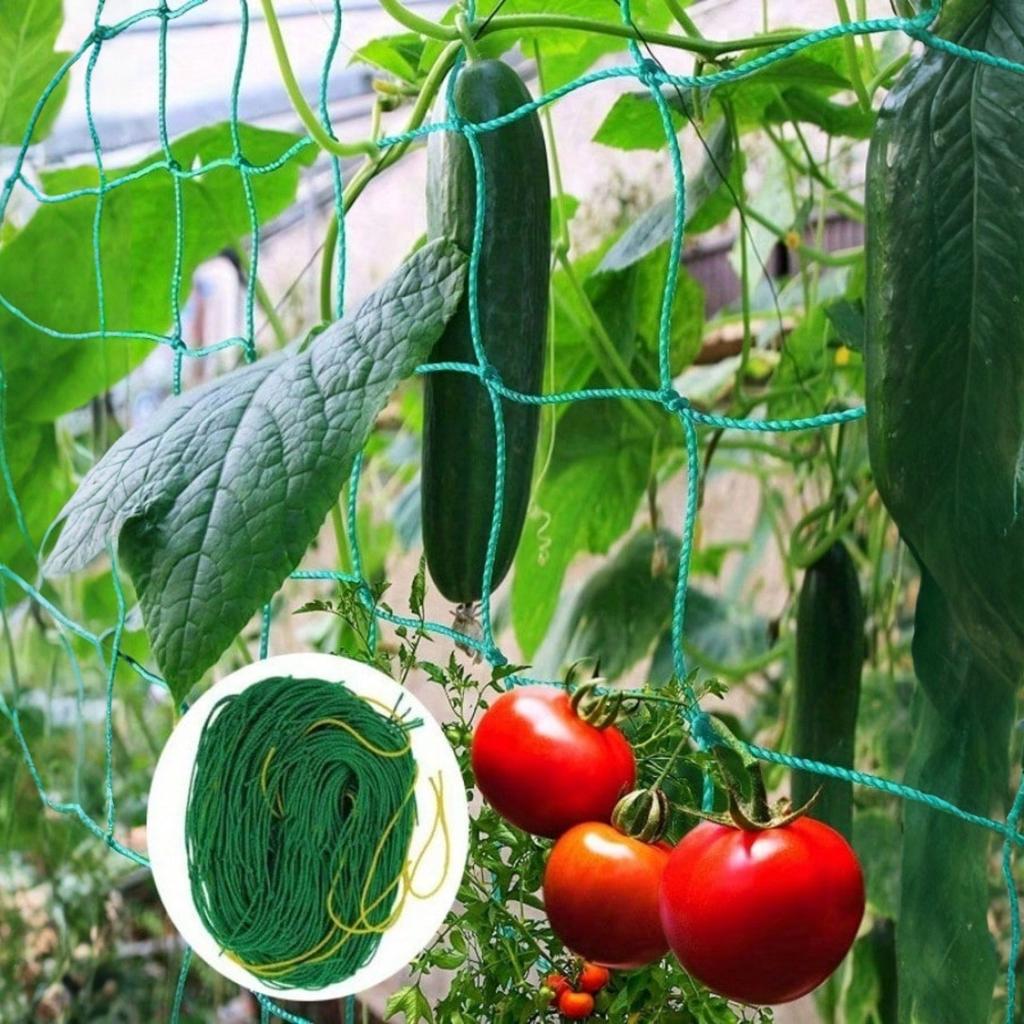 Climbing Plant Trellis Net 18-Strand 0 9x2 7 Meter Durable Garden Support Mesh for Vines Flowers and Vegetables