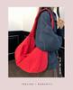 Japanese Minimalist Women's Large Capacity Shoulder Dumpling Bag - Solid Color Crossbody