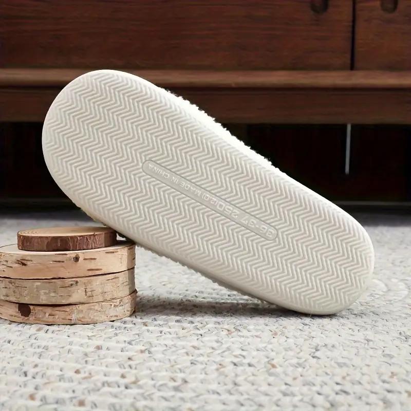 Cozy Cartoon Slippers for Men & Women - Plush Cotton Lining, Non-Slip TPR Sole, Perfect for Indoor/Outdoor Use