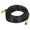 50ft 4Pin Car Video Extension Cable with Waterproof Shielded for CCTV Rearview Camera Truck Trailer