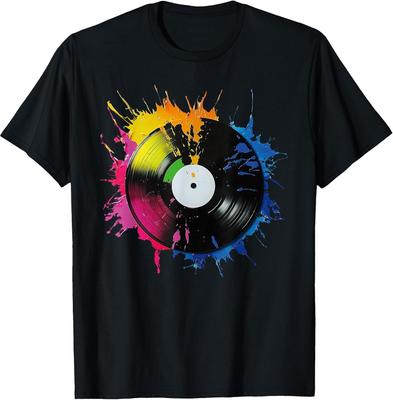 Retro Vinyl Record Player T-Shirt for Music Lovers and DJs