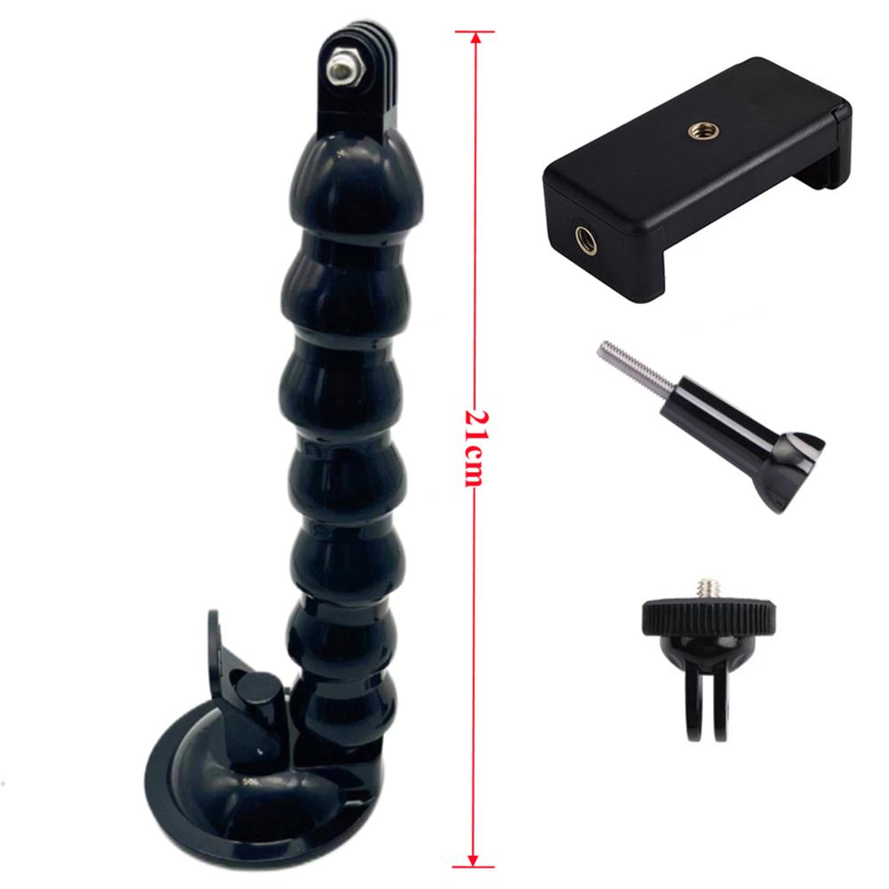 Windshield Suction Cup Car Mount Bracket Flex Clamp Arm For GoPro Hero 12 11 10 9 8 DJI Mount for Smartphone Action 3 4 Camera