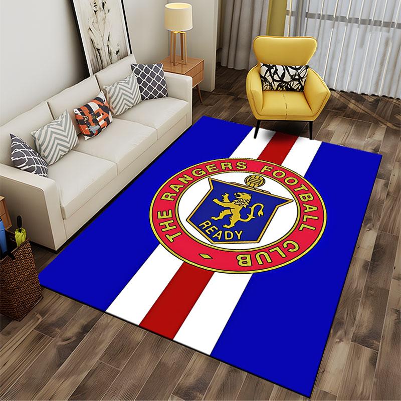 Rangers FC Logo Carpet Design suitable as a non-slip mat for the living room or bedroom sofa