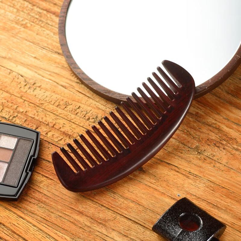 Tan Mujiang Rosewood Hair Comb Gift Set