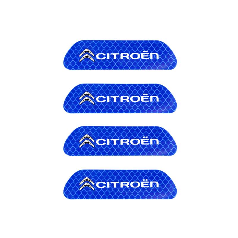Auto Tür Reflektierender Aufkleber Heck Warnaufkleber Auto Zubehör Für Citroen C5X e-C4 X e-C3 C4 C3 C5 Berlingo C-Elysee C1 C6