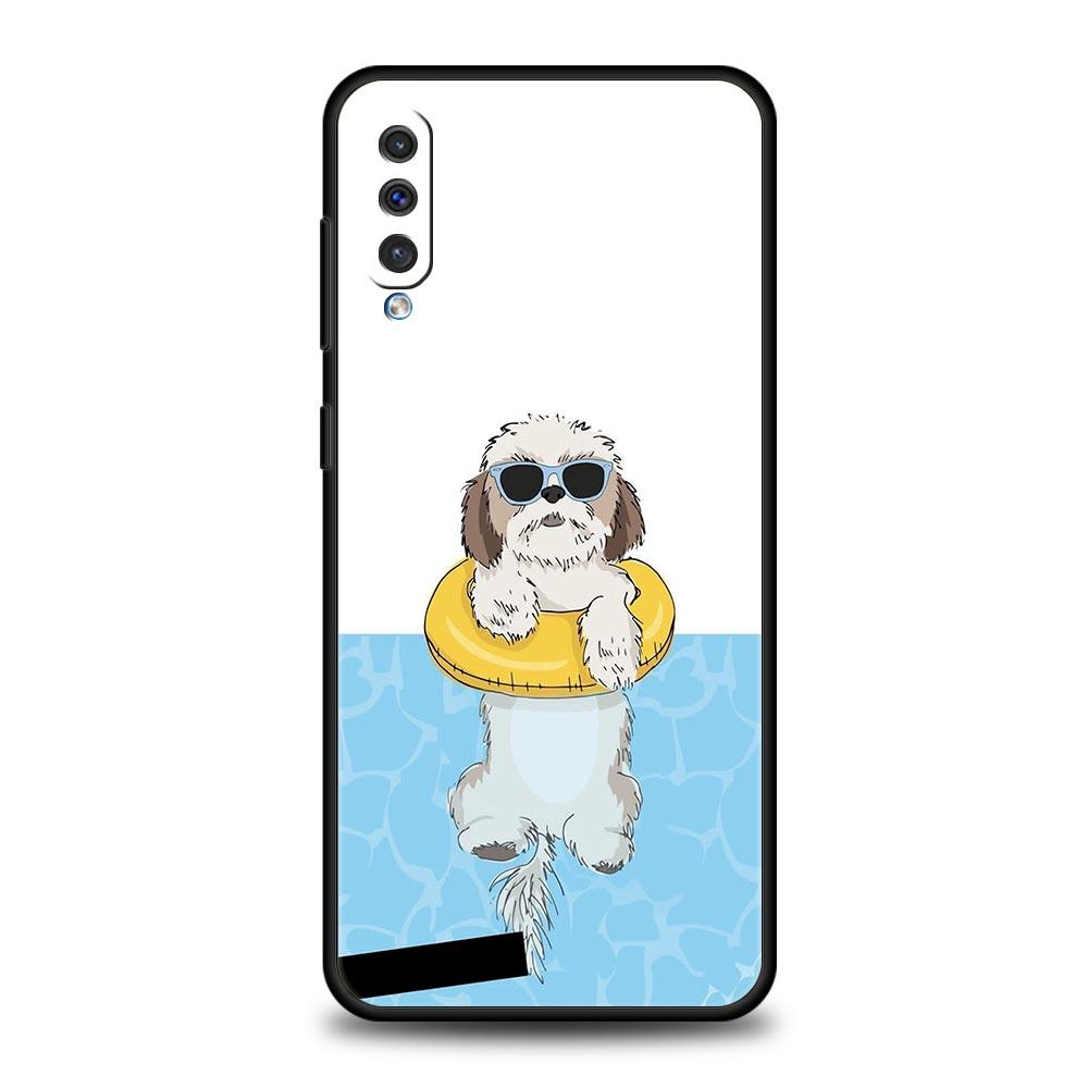 Etui Na Telefon Dla Samsung A56 A36 A26 A24 A12 A14 A16 A50 A70 A20E A22 A40 A34 A54 A42 A52 5G A04s A06 Pokrowiec Shih Tzu Urocze Zwierzę