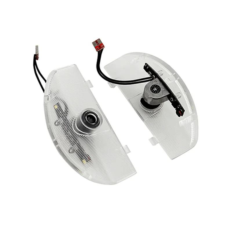 2PCS Led Car Door Ghost Light Projector Welcome Lamp for Mitsubishi Pajero 2008-2020 Grandis 2009 Shadow Ambient Auto Parts