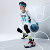 Anta Kids Asymmetrical 2 Comfortable Durable Breathable Low-Top Basketball Shoes Kids sneaker White Black 312231115-3