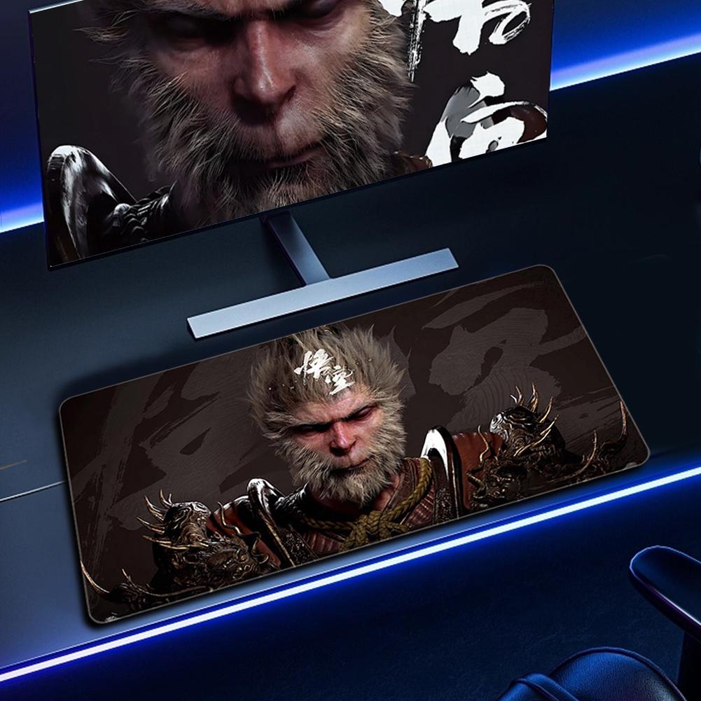 Black Myth WuKong Gaming Mouse Pad Large Desk Mat for Keyboard and Mouse Non-Slip Desk Protecor Mat for Home Office Gaming Work