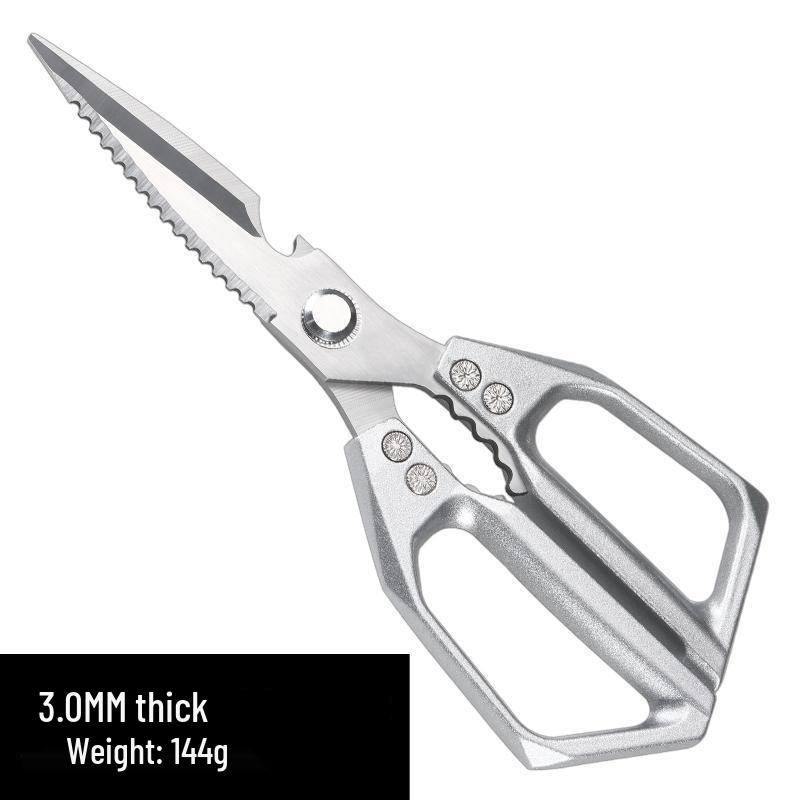 SK5 Stainless Steel Multifunctional Kitchen Scissors for Cutting Chicken Bones, Food, and Barbecue