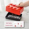 Two-Tone ABS Building Blocks Tissue Box - Creative Pull-out Design for Bathroom & Living Room