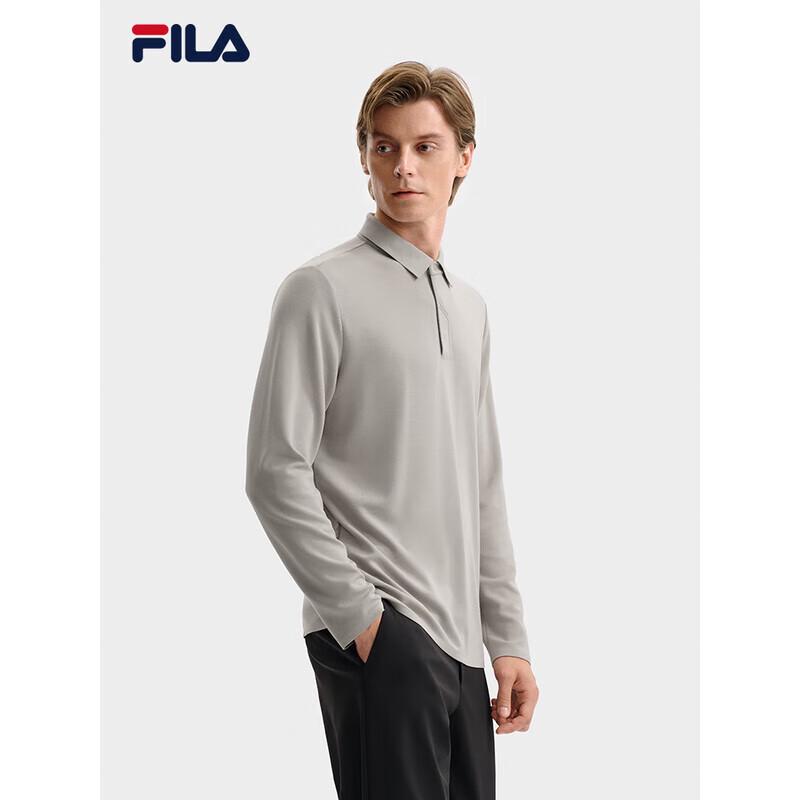 FILA Men s Knitted Long Sleeve Polo Shirt