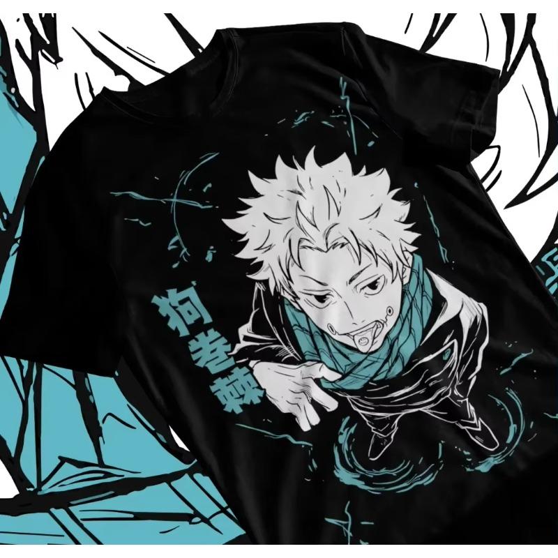 

Футболка Инумаки Тогэ Jujutsu Kaisen JJK Сатору Годзё Аниме Футболки для Женщин Одежда Y2k Топ Готика Гот Графические Футболки Y2K S