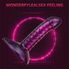 Female Soft Dildo Masturbator Oversized Alien Mixed Color Simulation Dildo Adult Supplies