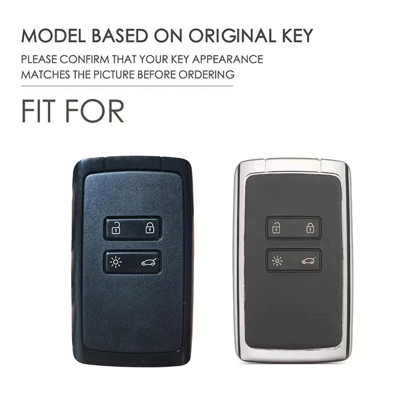 Leather Car Key Cover for Renault Austral Kadjar Clio Megane Captur Arrana Kolaos Zoe Scenic Dacia Sandero Duster Logan Jogger