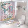 Sexy Mermaid Print Shower Curtains Set High Quality Bathroom Curtain Set Anti-Slip Bath Rug Mat Soft Carpet Toilet Lid Cover