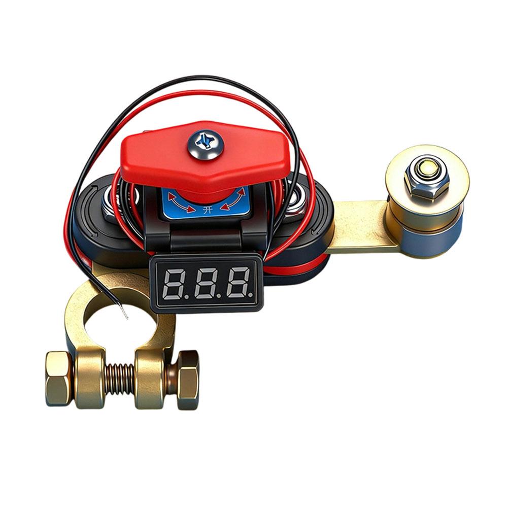 360 Degree Rotating Car Battery Disconnect Switch Heavy Duty Brass For 12V 24V Vehicle Negative Terminal Circuit Breaker Tool