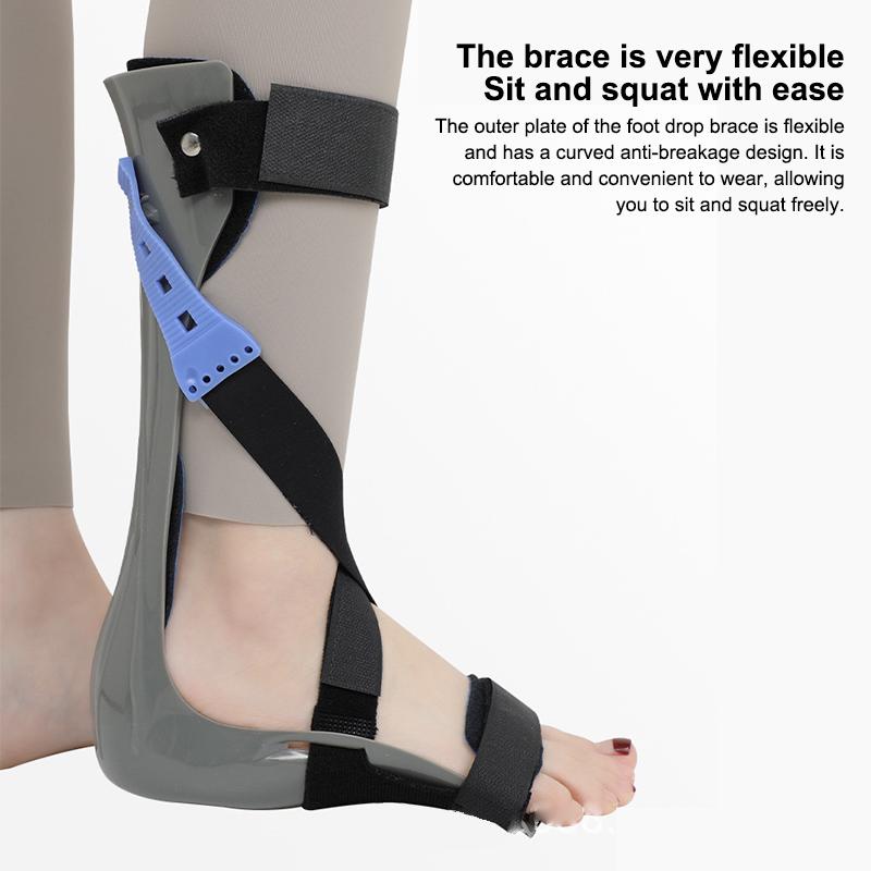 Foot Drop Orthotics Ankle Orthosis Adjustable Elasticity Valgus Orthotics Stroke Hemiplegia Rehabilitation Shoes Foot Supports