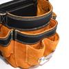 Leather Tool Pouch Tool Bag for Electricians, Woodworkers, and Gardeners Multiple Pockets Easy to Carry and Access