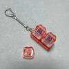 New 2/3/4 Keys Keyboard Keychain Key Button Pass The Time Keycap Keychain Transparent Stress Relief Pinch Adult
