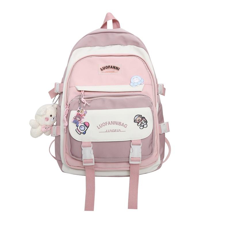 Schoolbag Women's Summer ins Wind Backpack High School Students Junior High School Elementary School Students 3rd to 6th Grades Cute Backpack