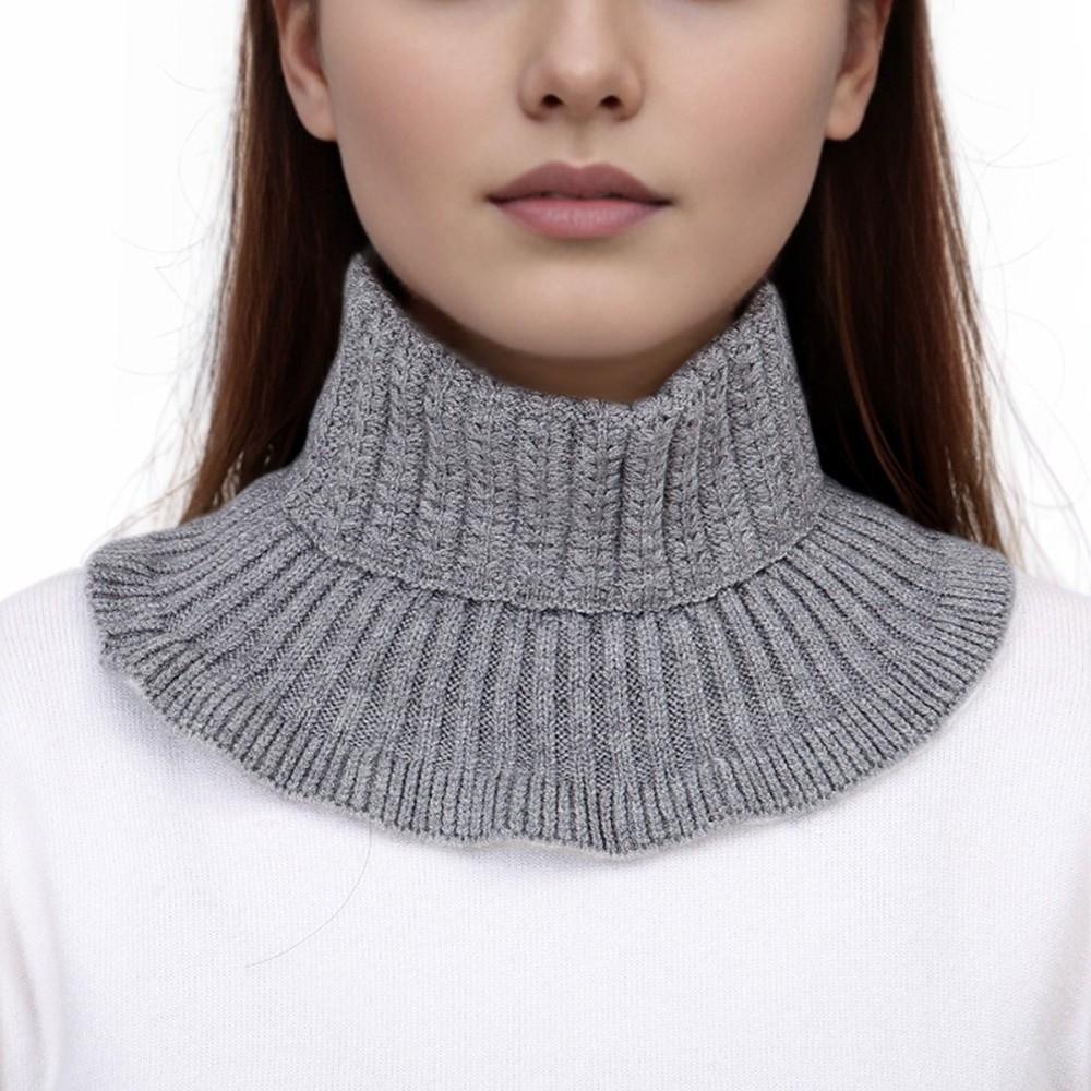 Solid Knitted Neck Warmer Pullover Pullover Neck Gaiter New Turtleneck Collar Bib Daily Layering